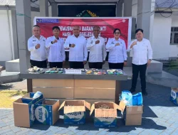 Wujudkan Lingkungan Aman, Lapas Bitung Gelar Pemusnahan Barang Bukti