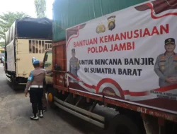 Polda Jambi & Bhayangkari Daerah Jambi Berangkatkan Bantuan Kemanusiaan Untuk Korban Bencana Sumatera Barat 
