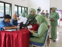 Dukung Kesehatan Perempuan, Persit KCK Koorcabrem 051 PD Jaya Gelar Pemeriksaan HPV DNA