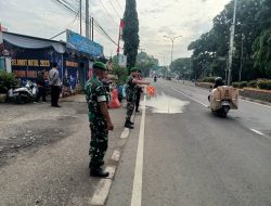 Koramil 11 Pebayuran Jelang Libur Nataru, Pos Pam Kedungwaringin Amankan Jalur Mudik