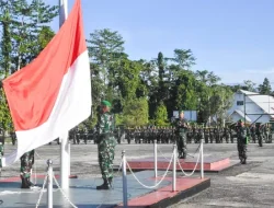 Dandim 1710/Mimika Pimpin Upacara 17-an, Tekankan Kewaspadaan dan Sampaikan Amanat Kasad