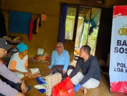 Sentuhan Kasih di Loa Kulu: Polsek Loa Kulu Salurkan Bantuan Sembako Untuk Lansia dan Warga Kurang Mampu