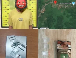 Polsek Muara Muntai Ringkus Pengedar Sabu di Perkebunan Sawit Desa Muara Leka