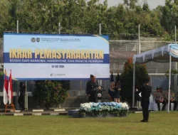 Dukung Instruksi Dirjenpas, Lapas Cilegon Laksanakan Ikrar Anti Narkoba dan Penipuan