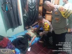 Respon Cepat Laporan Call Center 110, Polsek Tangerang Pastikan Kondisi Warga Yang Tak Sadarkan Diri