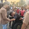 Polwan Polres Metro Tangerang Kota Kawal Aksi Jaringan Advokat Nusantara, Unjuk Rasa Berjalan Tertib