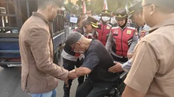 Polwan Polres Metro Tangerang Kota Kawal Aksi Jaringan Advokat Nusantara, Unjuk Rasa Berjalan Tertib