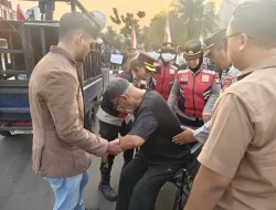 Polwan Polres Metro Tangerang Kota Kawal Aksi Jaringan Advokat Nusantara, Unjuk Rasa Berjalan Tertib
