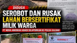 Sengketa Lahan Bersertifikat Berujung Laporan Polisi, PT Nova Anugrah Abadi Diadukan ke Polda Kalbar